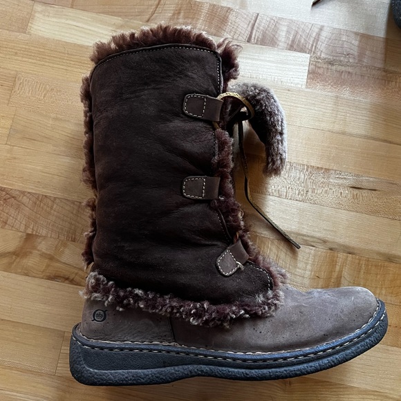 Born Shoes - Born Telly Shearling Boots sz 10 42 Leather